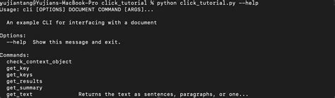 Python Click Register Commands