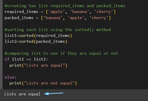 5 Ways Compare Lists