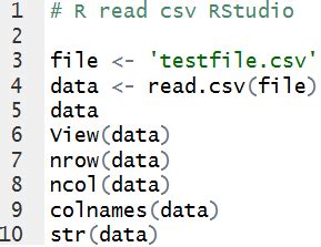 Read CSV in R