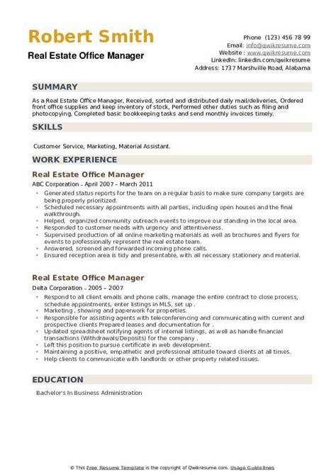 Real Estate Office Manager Job Description At Getkimorablog Blog Real Estate Office Manager Job Description At Getkimorablog Blog