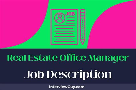 5 Tips Real Estate Office Manager Jobs