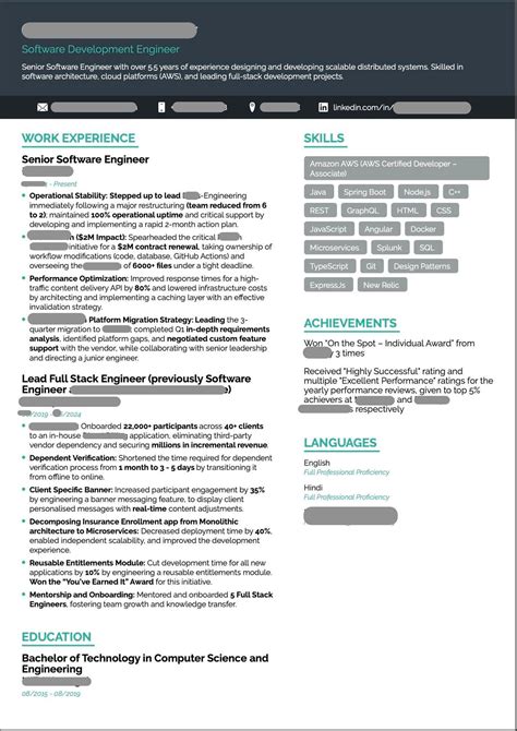 Roast My Resume Software Engineering Career Blind Roast My Resume Software Engineering Career Blind