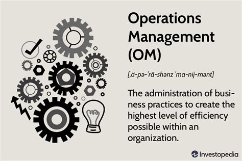 Role Of Operations Manager In An Organization Who Are Operations