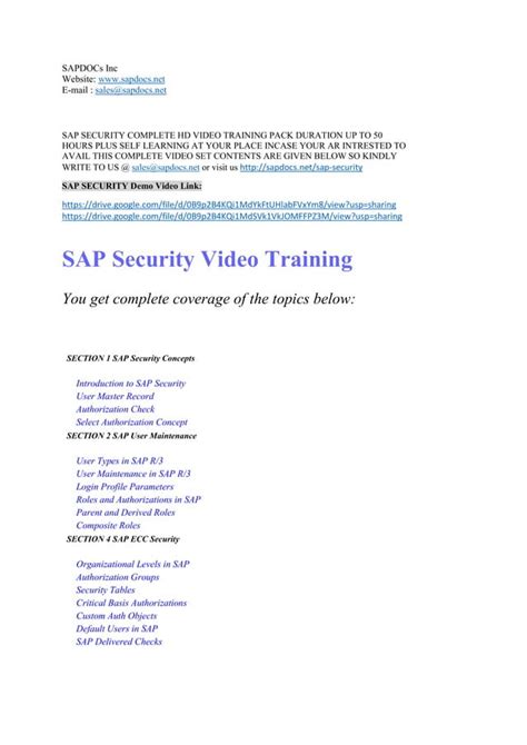 SAP Security Jobs USA
