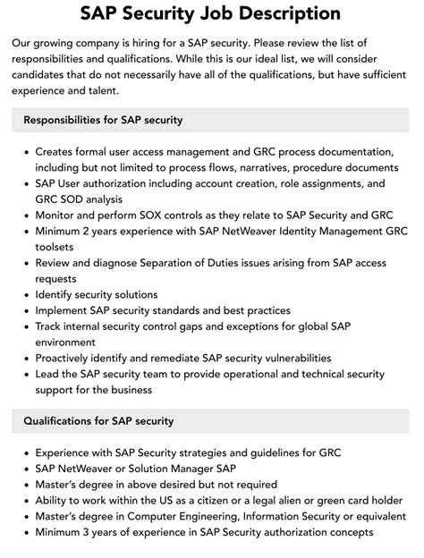 5 SAP Security Jobs