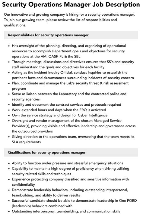 5 Security Operations Manager Tips