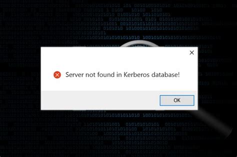 Kerberos Server Not Found Error