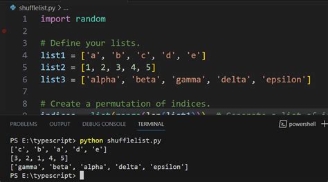 5 Ways Shuffle List Python