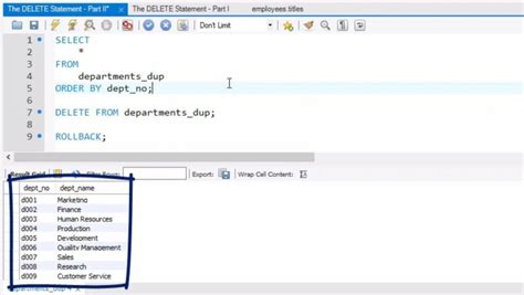 SQL Delete All Tables