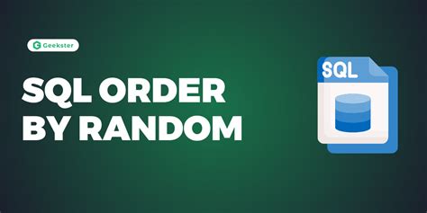SQL Order By Random