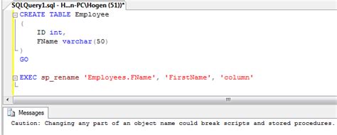 Sql Rename Column Sql Rename Column