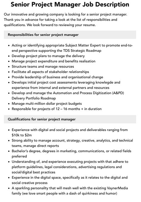 5 Tips SR Project Manager Jobs