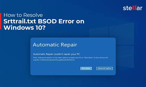 Srttrail Txt Bsod Error In Windows 10 How To Fix Causes Srttrail Txt Bsod Error In Windows 10 How To Fix Causes