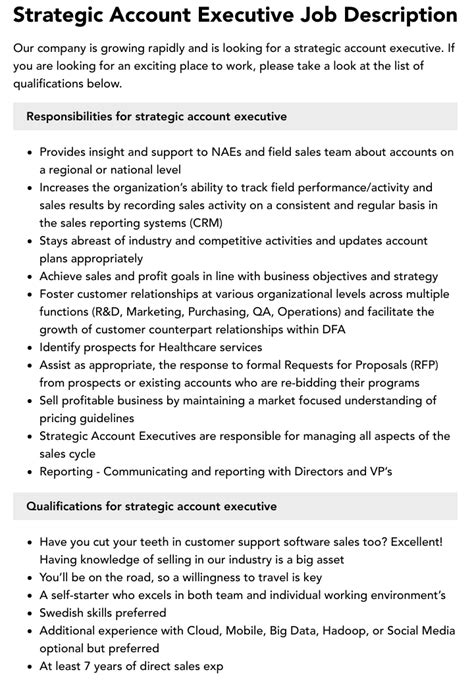 Strategic Account Executive Salary