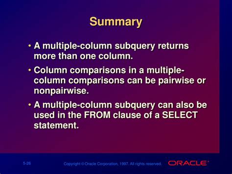 5 Subquery Tips