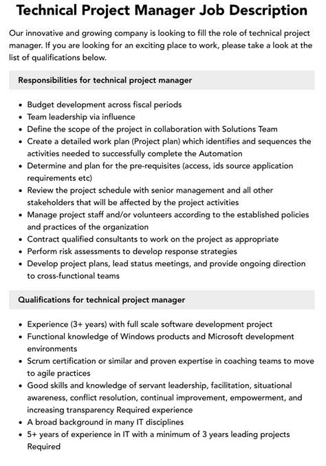 5 Tips Technical Project Manager