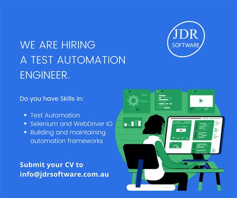 Test Automation Engineer Job Opportunity Jdr Software Test Automation Engineer Job Opportunity Jdr Software