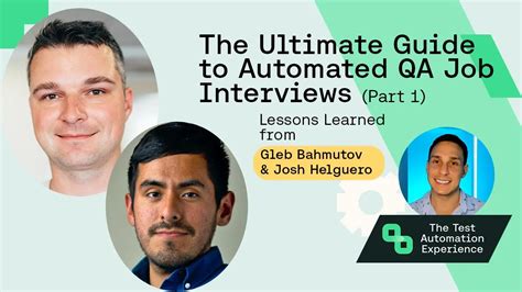 The Ultimate Guide To Automated Qa Job Interviews Part 1 Test The Ultimate Guide To Automated Qa Job Interviews Part 1 Test
