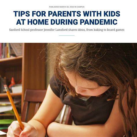 Tips For Parents With Kids At Home During A Pandemic Delta Health
