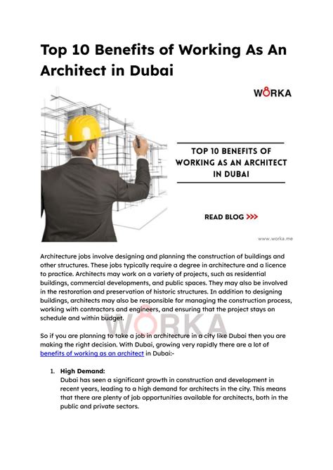 Top 10 Benefits Of Working As An Architect In Dubai By Worka Me Issuu Top 10 Benefits Of Working As An Architect In Dubai By Worka Me Issuu