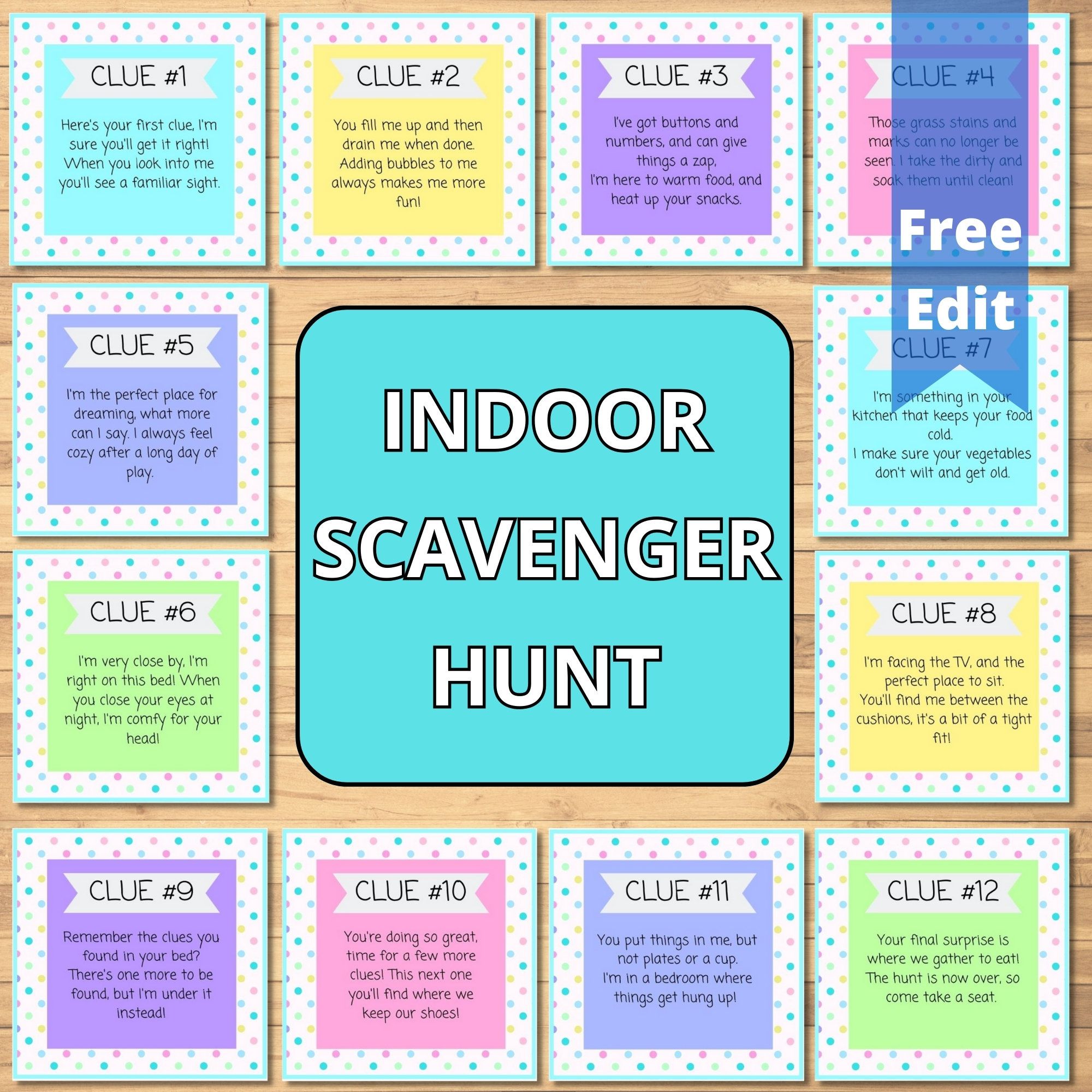 Under The Sea Scavenger Hunt Indoor And Outdoor Clues Kids Party Game Under The Ocean Treasure Hunt Instant Download Etsy