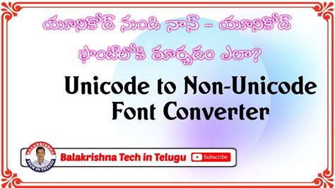 5 Ways Unicode To Non