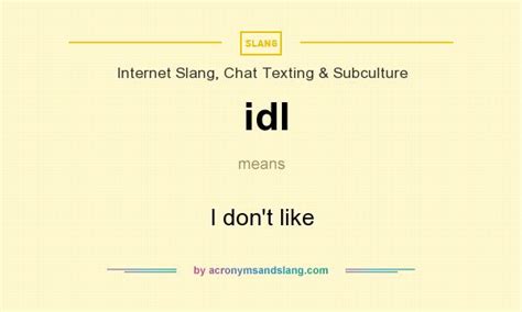 5 IDL Meanings