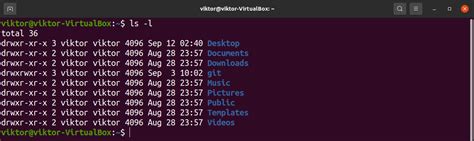 What is ls -l command