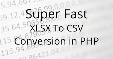 Xlsx To Csv Conversion Php Fast Efficient Webdesires